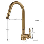 Antique brass faucet – Vintage design for the kitchen