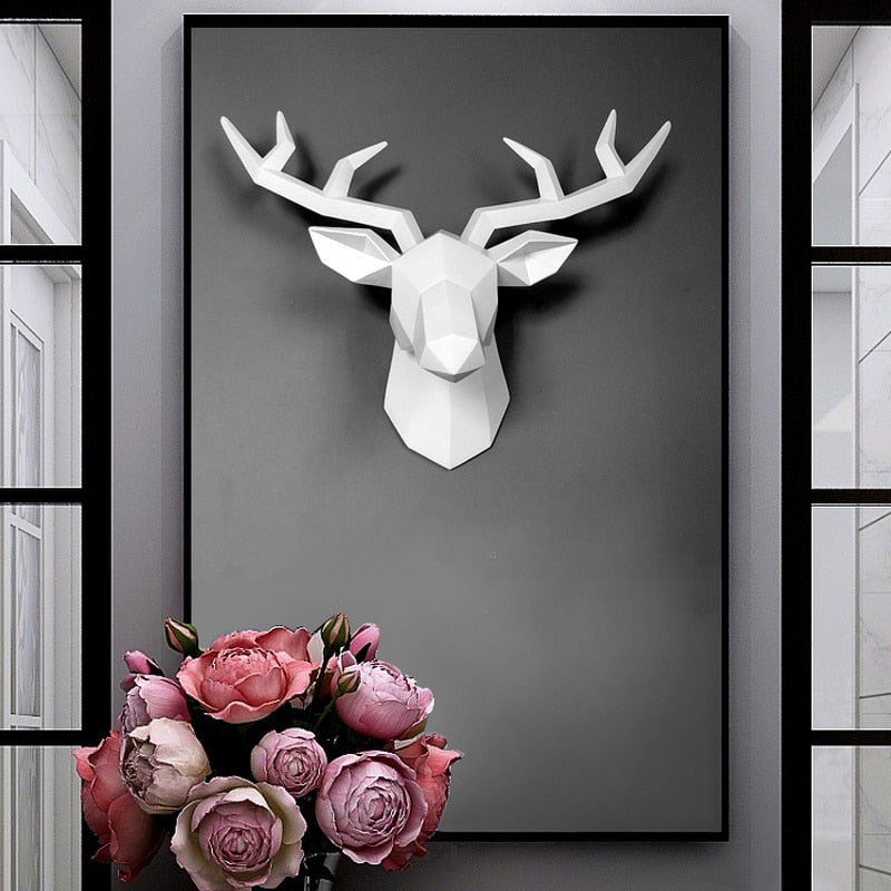 3D deer figure in modern design and unique form