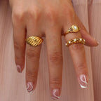 18k Vintage Inspired Pearl Ring