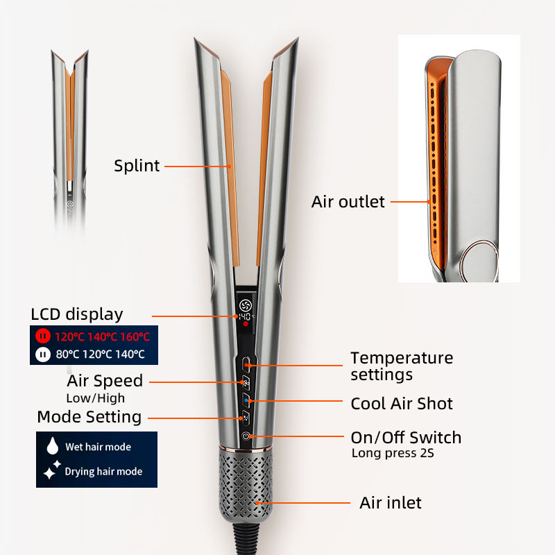 2-in-1 Hair Dryer & Straightener for Effortless Styling