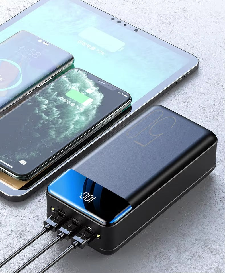 50,000mAh Ultra-High Capacity Power Bank – Super Fast Charging for Phones, Tablets & Laptops