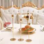 3-piece set metal candle holder
