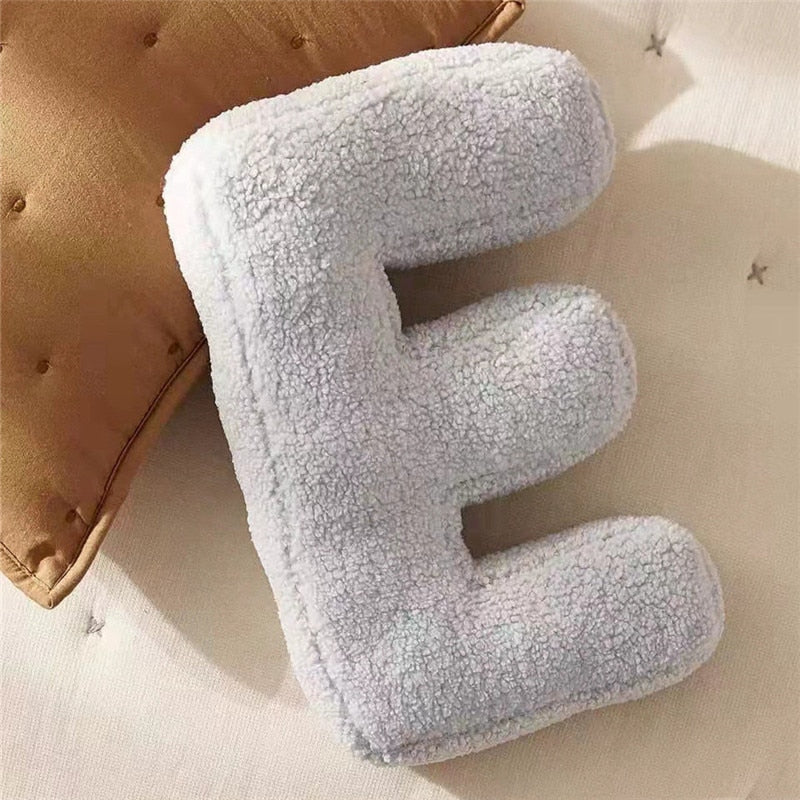 Alphabet Letter Fleece Pillow