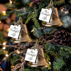 Christmas Tree Memorial Ornaments Angel Wings Bell Pendant Hanging Decoration
