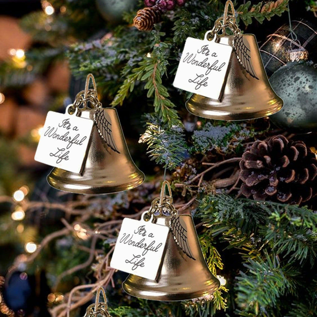 🎄Christmas Tree Memorial Ornaments Angel Wings Bell Hangings Hanging Decoration