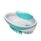 2-in-1 soap dispenser & massage brush for dogs