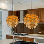 Handcrafted Wooden Pine Cone Pendant Light