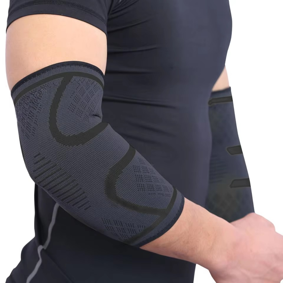 Adjustable Elastic Elbow Support Sleeve for Sports and Fitness