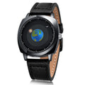 Rotating Earth Galactic Quartz Watch