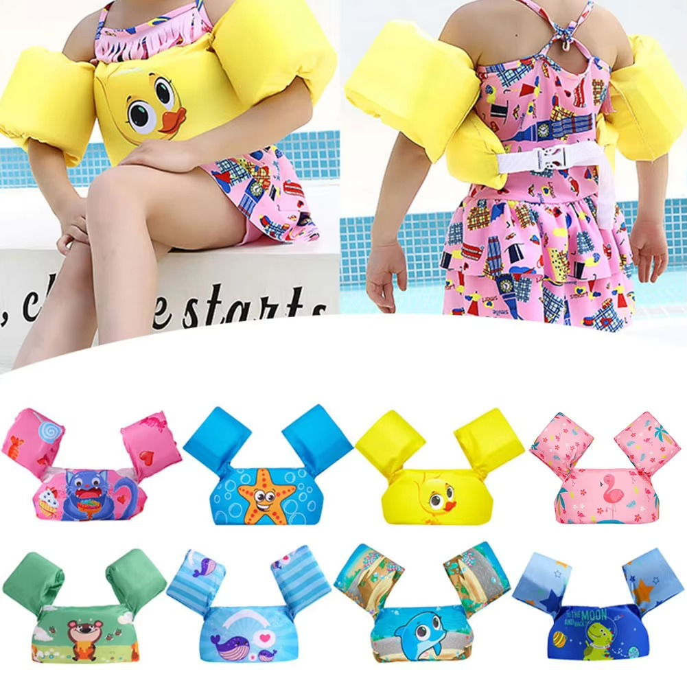 Kids Swim Arm Float and Safety Vest with Buoyancy Support