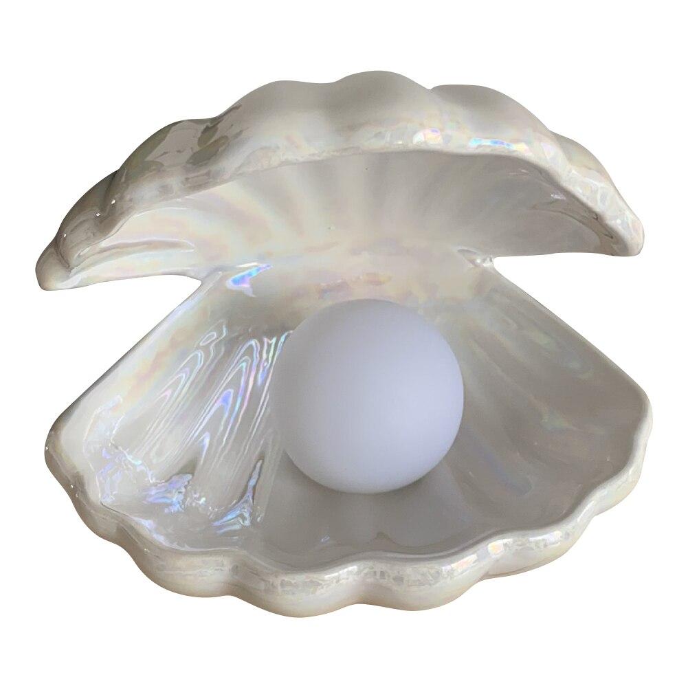 ShellGlow Lamp – Elegant Shell Lighting with Pearl