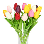 Artificial Flower Bouquet with Tulips, Decoration (10 Pieces)