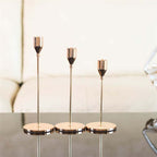 3-piece set metal candle holder