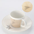 Creative dynamic SLR cup Leopard anamorphic zebra cup Luycho coffee tea cup set with coaster 90ml-225ml