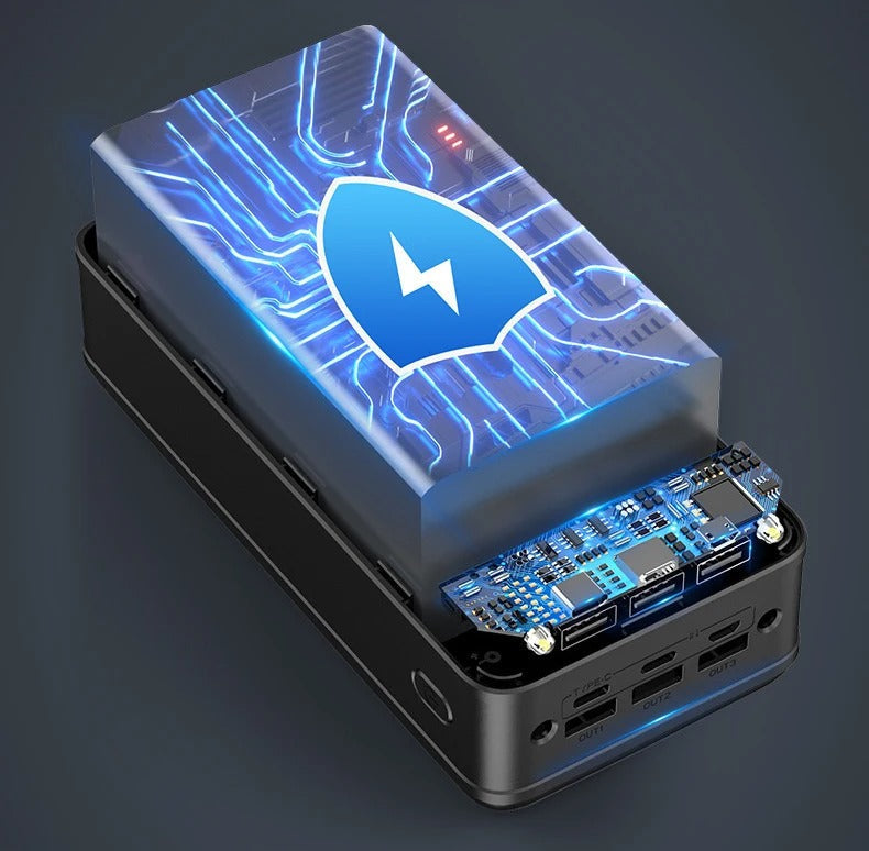 50,000mAh Ultra-High Capacity Power Bank – Super Fast Charging for Phones, Tablets & Laptops