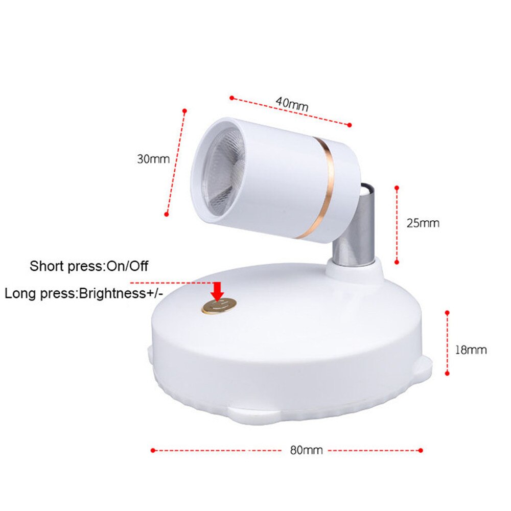 Smart LED Remote Control Rechargeable Spotlight