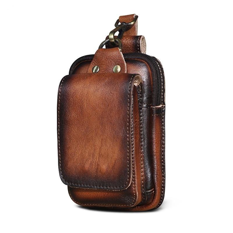 Premium Leather Men's Waist Bag