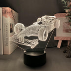 Formula-1-3D-Illusion lamp with color mode