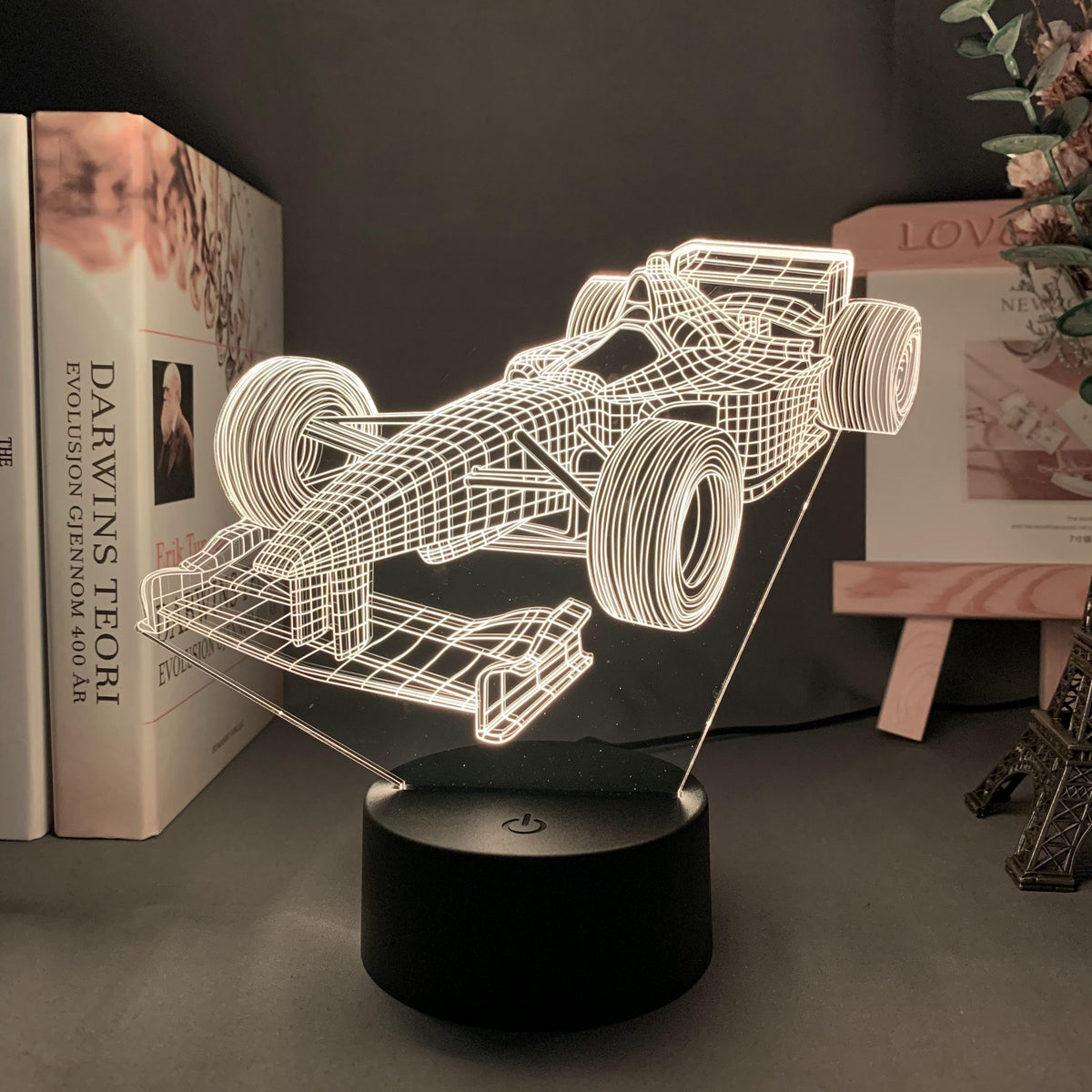 Formula-1-3D-Illusion lamp with color mode