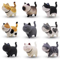 9Pcs Cute Kitty Rotating Head Car Decor