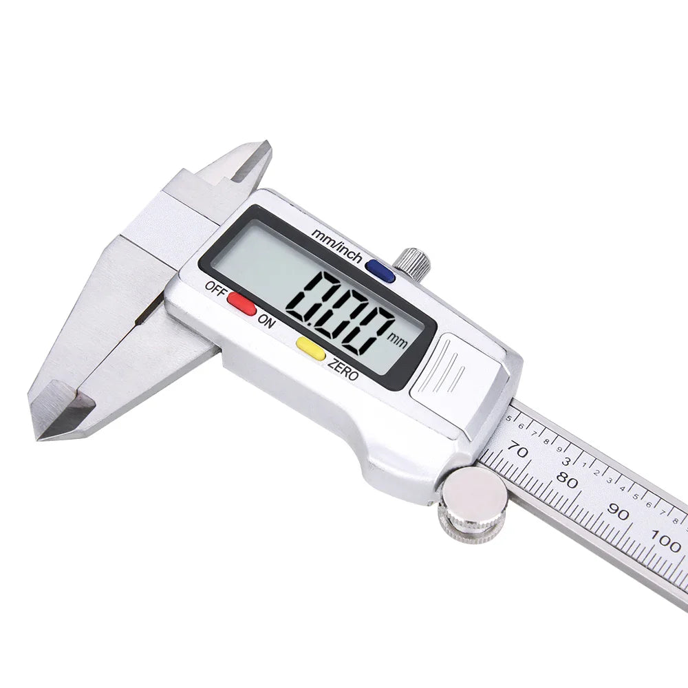 Precivio Digital Caliper made of Stainless Steel | 15 cm Measuring Range | Precision Measuring Device with LCD Display | ±0.03 mm Accuracy