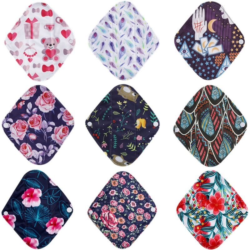 10 pieces reusable pads - Organic periods reusable pads