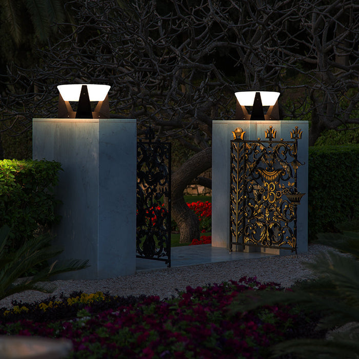 Designer Solar Powered Outdoor Lamp