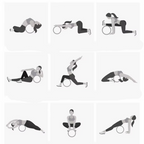 Premium Wood Yoga Wheel for Back Stretching and Full Body Balance Training