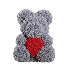 Rose Teddy Bear with Handmade Foam Roses – 40cm