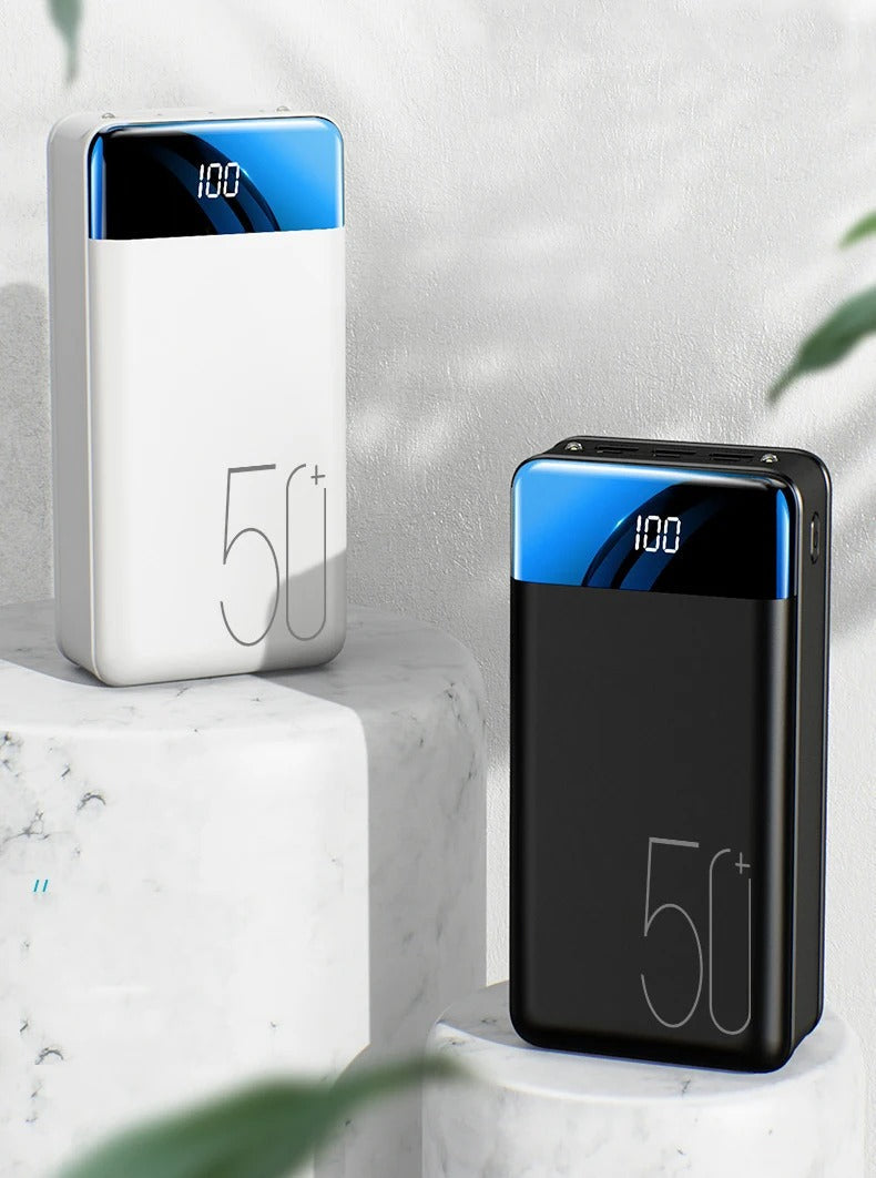 50,000mAh Ultra-High Capacity Power Bank – Super Fast Charging for Phones, Tablets & Laptops