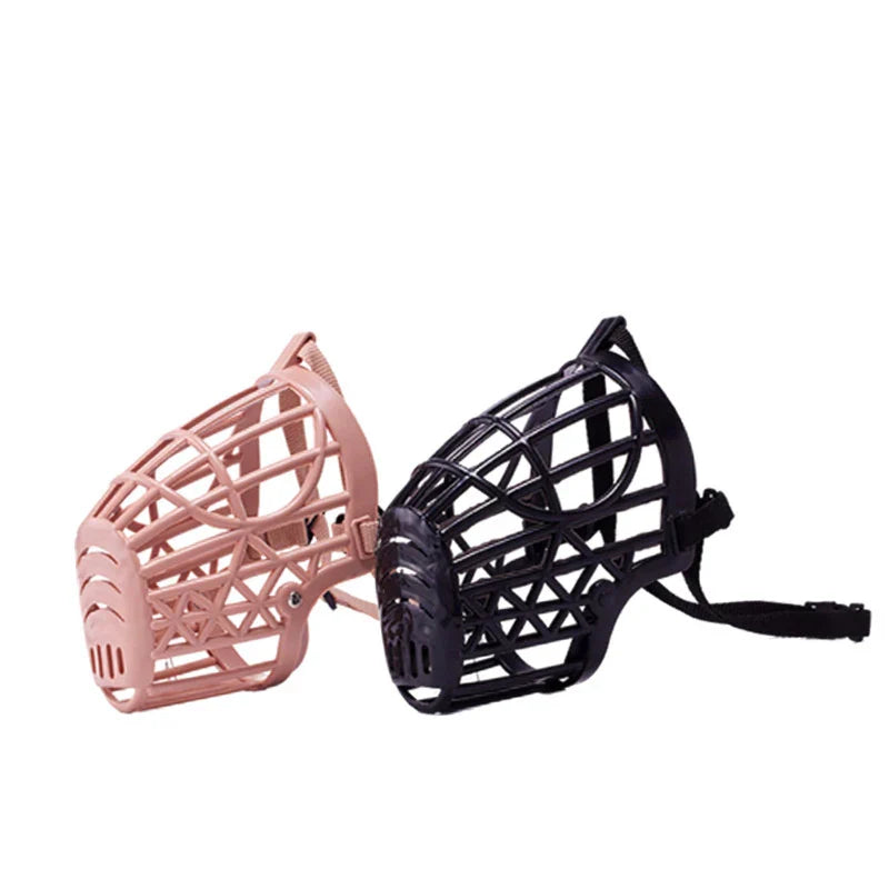 Breathable dog muzzle with comfortable fit