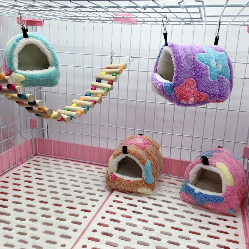 Soft Hamster House with Hammock