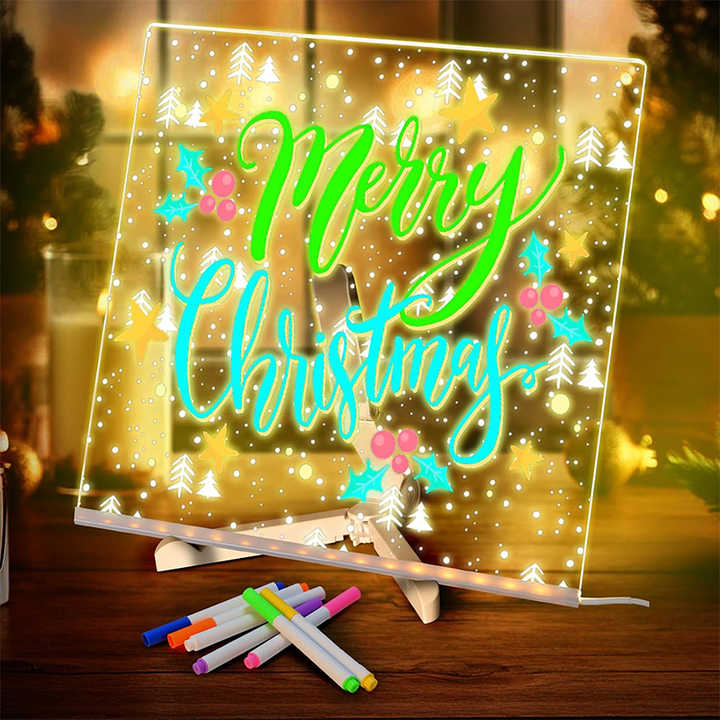 Kiddli LED Drawing Board – Reusable Writing Board with Light Pen