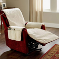 Plush Fleece Recliner and Armchair Protector Pad – Thick, Nonslip Furniture Cover