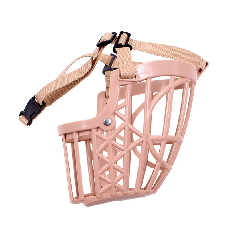 Breathable dog muzzle with comfortable fit