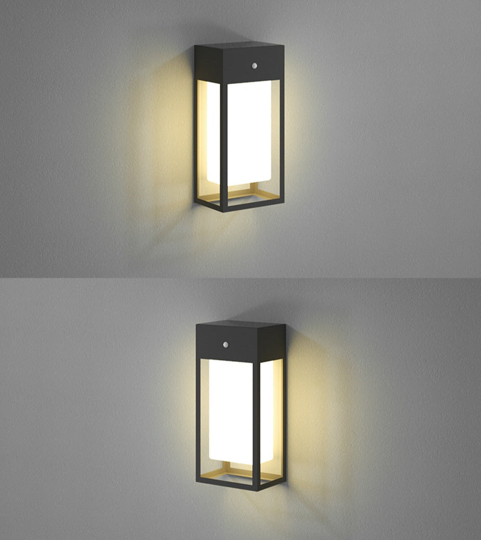 SolarAura – Smart Solar Wall Lamp for the Garden