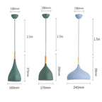 Talon - Modern Drop-Shaped Wooden Pendant Light Scandinavian Ceiling Light
