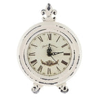 Vintage Wooden Style Table Clock with Alarm