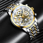 SkeletonWatch - Stijlvol Herenhorloge met Zwart Design