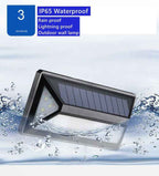 Modern Solar LED Wall Light for Outdoors – Waterproof Facade Lighting with Motion Sensor