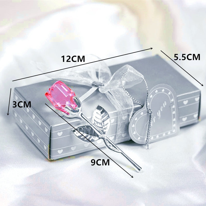 Luxury Crystal Rose in Gift Box – Valentine's Gift for Her