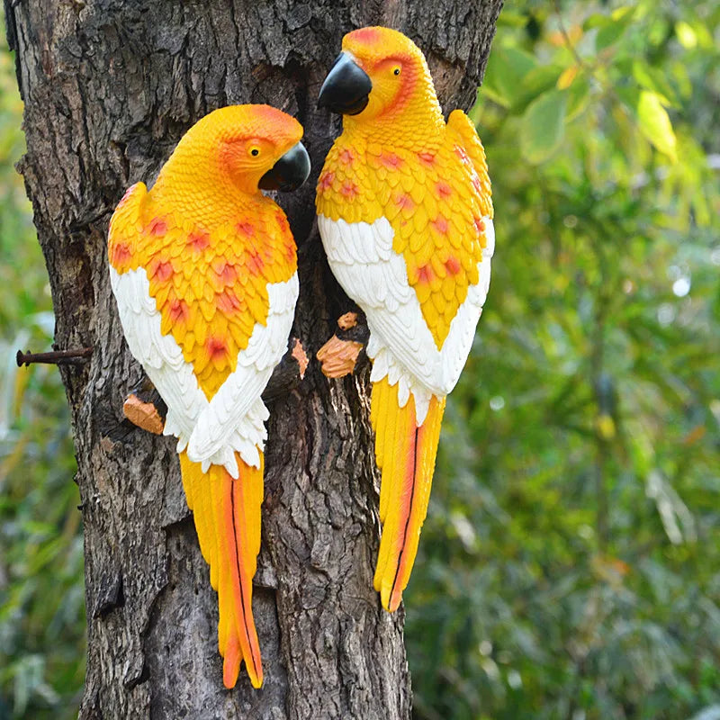 Tropical Vibe Parrot Tree Decor