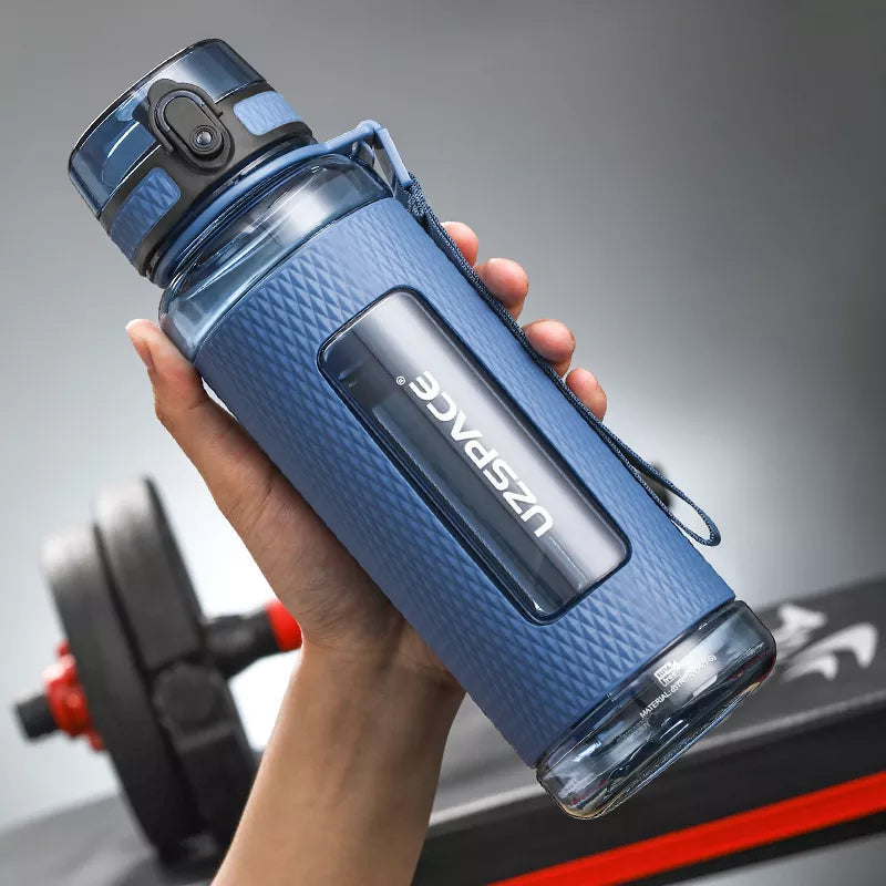 UZSPACE Sport Water Bottles, BPA-free, portable, impact-resistant, leak-proof, large capacity, fitness water kettle, Tritan plastic drinking bottle