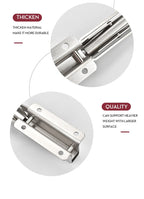 2-piece set collapsible shelf brackets, heavy-duty, made of stainless steel for tables, motorhomes and space-saving