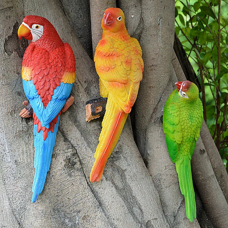 Tropical Vibe Parrot Tree Decor