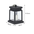 Solar Lantern with LED Candle – Hanging Lamp for Garden & Terrace, Decorative Light for Outdoor