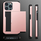 Business Armor Slide Wallet iPhone Case
