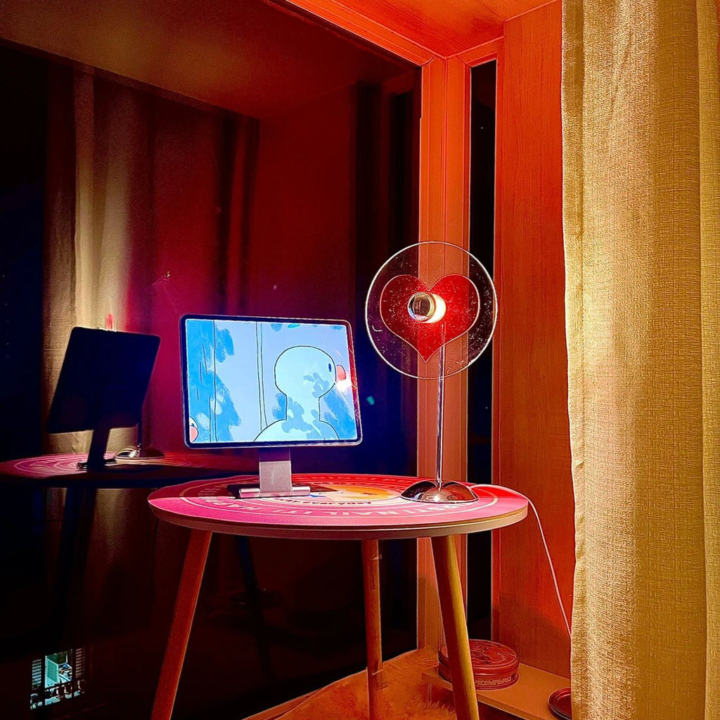 LoveGlow – Elegant Table Lamp with Rechargeable LED