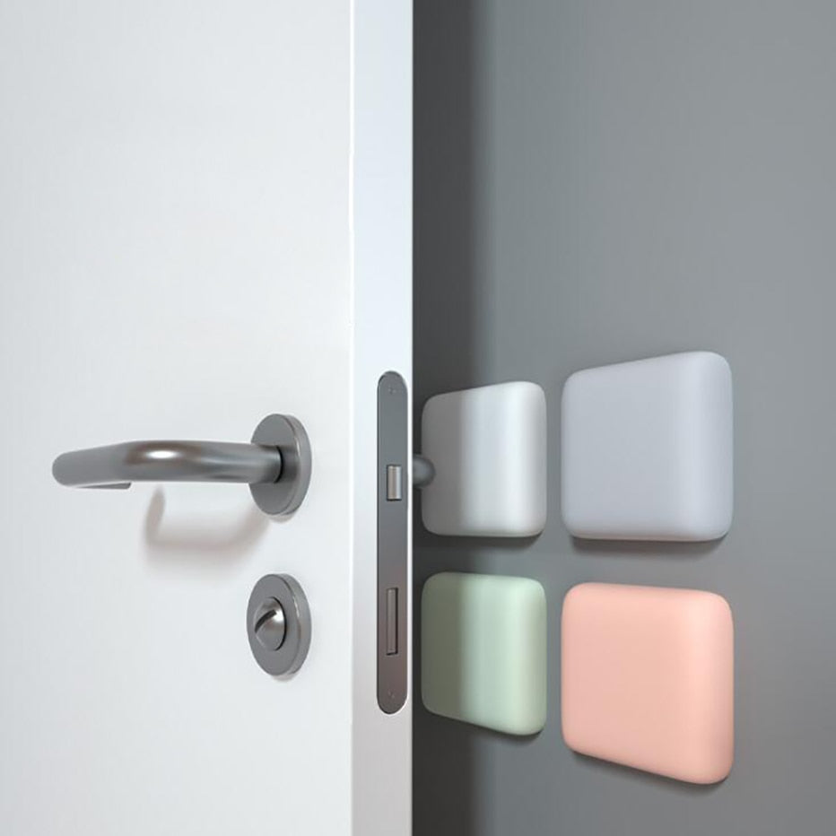 Silicone Door Stopper Buffer with Self-Adhesive Sound-Dampening Anti-Shock Protection for DIY Wall Protection