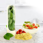 Herb storage container for fresh vanilla, vegetables, and herbs in the kitchen